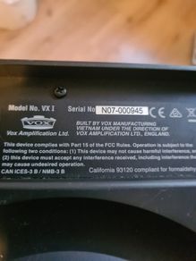 Vox VX 1 Guitar Amp