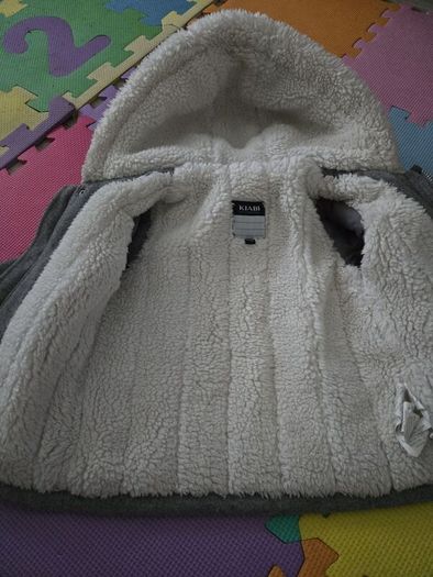 Warm neutral baby/toddler coat size 2