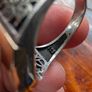 Heavy 13g Sterling Silver Turkish Tughra Ring , Tigers Eye , Size V Image 5