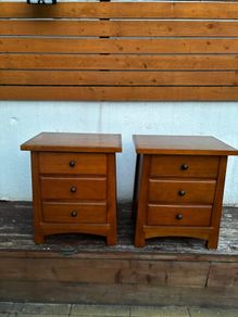 2 Bedside lockers (3 Drawer)