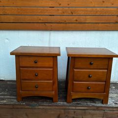 2 Bedside lockers (3 Drawer)