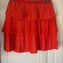 skirt Zara mini pleated tiered skirt coral red small Image 6