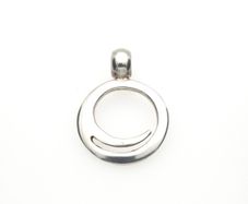 Vintage 925 Sterling Silver Geometric Modernist Pendant