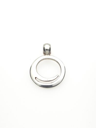 Vintage 925 Sterling Silver Geometric Modernist Pendant