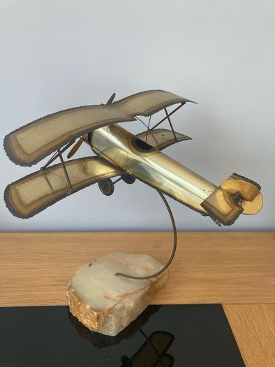 Vintage Airplane Sculpture