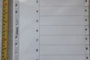 Impega Mylar White A4 1-10 Indexes Ring Binder File Dividers Home Office School College