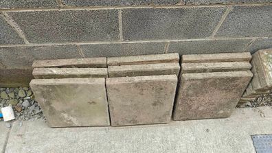 Red Square Paving Slabs