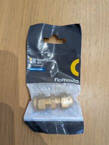 Flomasta straight compression coupler 10mm