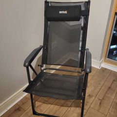 Regatta Colico Hard Armed Reclining Lounge Chair Black