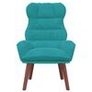 Relaxing Chair Turquoise 69 x 74 x 93 cm Velvet Image 4