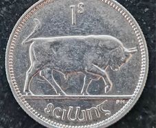 Ireland 1941 Silver Shilling Coin