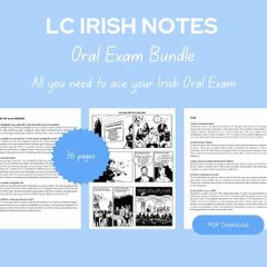 Leaving Cert Irish Oral Exam Notes