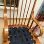 Solid Oak Wood Rocking Chair Image 9