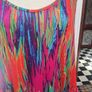Maxi multicoloured summer dress with pockets Image 4