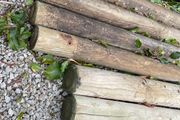 Wooden Posts &amp; Chain Link