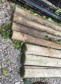 Wooden Posts & Chain Link