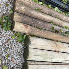 Wooden Posts & Chain Link