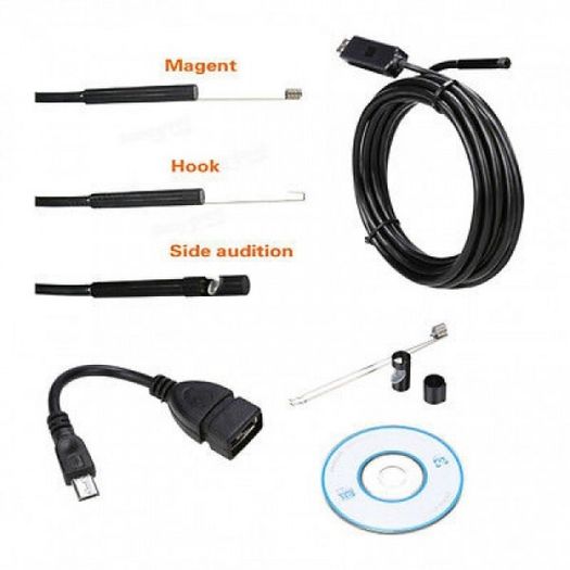 25441 Waterproof 7mm 6LED 5M USB Wire Inspection Camera