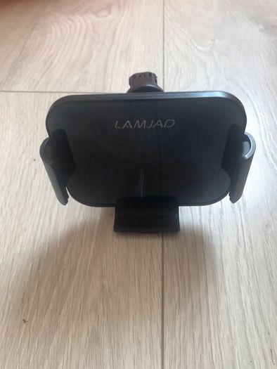 Dual Coils Fast Wireless Car Charger, LAMJAD 15W Smart Qi Car Mount Phone Holder for Air Vent&Dashboard, Compatible with Galaxy z Fold 5/4/3/2/13 Series/iPhone 8/X/11/12 Series/Pixel 6/Samsung S22 Ultra