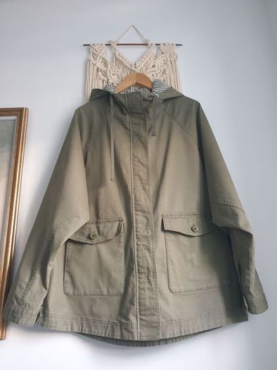 Khaki Green S.oliver Parka Size Large