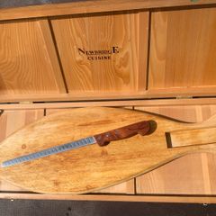 Newbridge Cuisine Wooden Carving Board & Knife Set