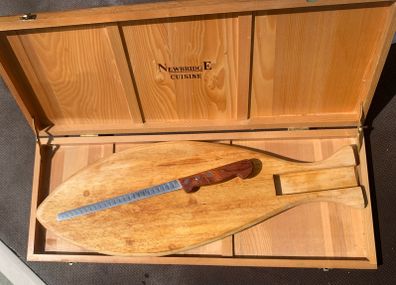 Newbridge Cuisine Wooden Carving Board & Knife Set