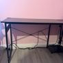 L shaped gaming desk with sockets Image 2