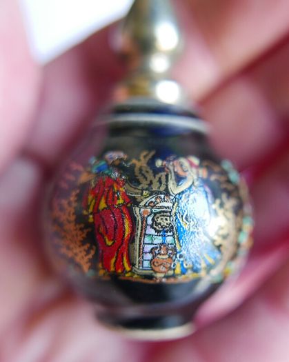 Vintage Miniature Pallini Greek Venus Perfume Bottle Handmade in Greece