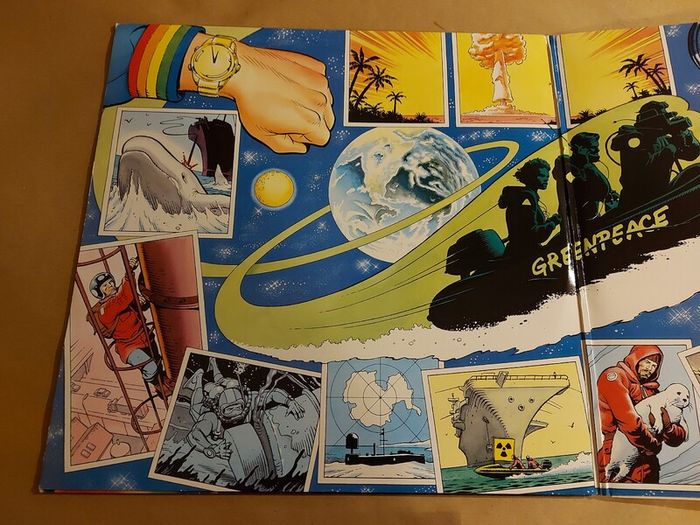 Rainbow Warriors - Greenpeace Benefit Double Vinyl Album - U2 Gabriel Sting Inxs Rem Lou Reed + Others