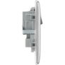 2x BG Nexus Brushed Steel NBS22G Double Socket Switched Image 3