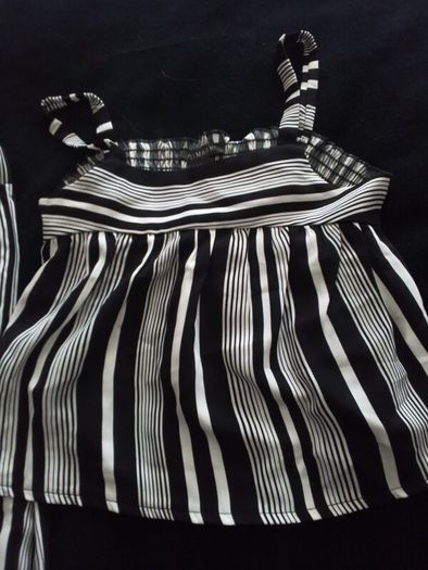 Girls 2 Piece/Stripe Square Neck Trouser Co-ordinate