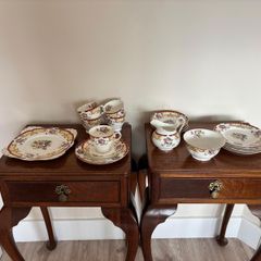 6 piece tea set of Queen Anne bone china
