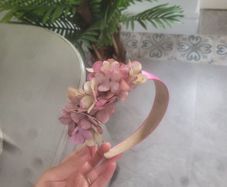 Brand new pink floral crown headpiece headband fascinator