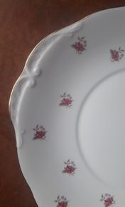 ENGLISH Bone China - Rose Design Plate