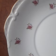 ENGLISH Bone China - Rose Design Plate