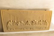 Large Heavy Vintage 3D Last Supper Wall Plaque Relief