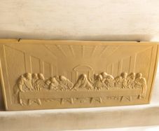 Large Heavy Vintage 3D Last Supper Wall Plaque Relief