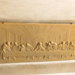 Large Heavy Vintage 3D Last Supper Wall Plaque Relief
