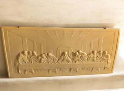 Large Heavy Vintage 3D Last Supper Wall Plaque Relief