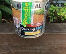 Decking stain pine unopened