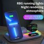 Wireless Charging Station with RGB Light and Digital Clock Image 8