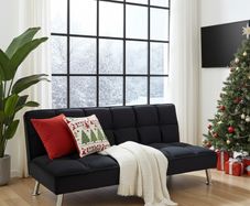 Modern Black 3Seater Sofa Bed, Festive Offer