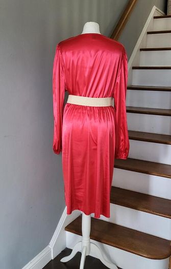 Shein red satin dress, Size 2XL / UK20