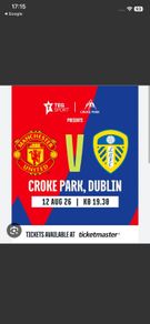 Man united vs Leeds tickets x2