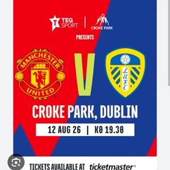 Man united vs Leeds tickets x2
