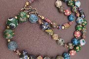 Ancient Gabri Thousand Eyes Glass Beads Necklace 26inches