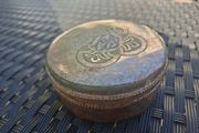Old Silver-plated Religious PYX Eucharist (Holy Communion)Box