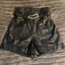 River Island leather shorts Image 4