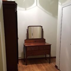 Antique Edwardian Wardrobe & Dressing Table