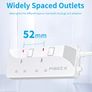 Extension Lead 2 Way Plug Sockets with Individual Switches Wall Mountable Power Strip 1.5M Extension Cable 13A Fused UK Plug 3250W Image 4